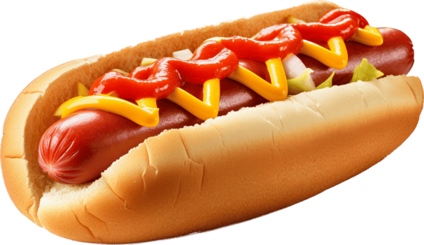 hotdog with ai generated free png