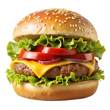 pngtree delicious and testy cheese burger png image 13659847