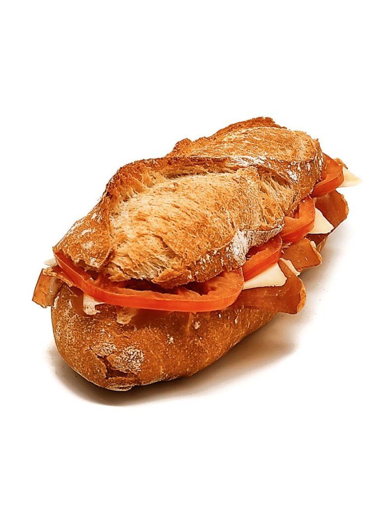 Bocadillos sin gluten de jamón serrano y tomate de YUMMY